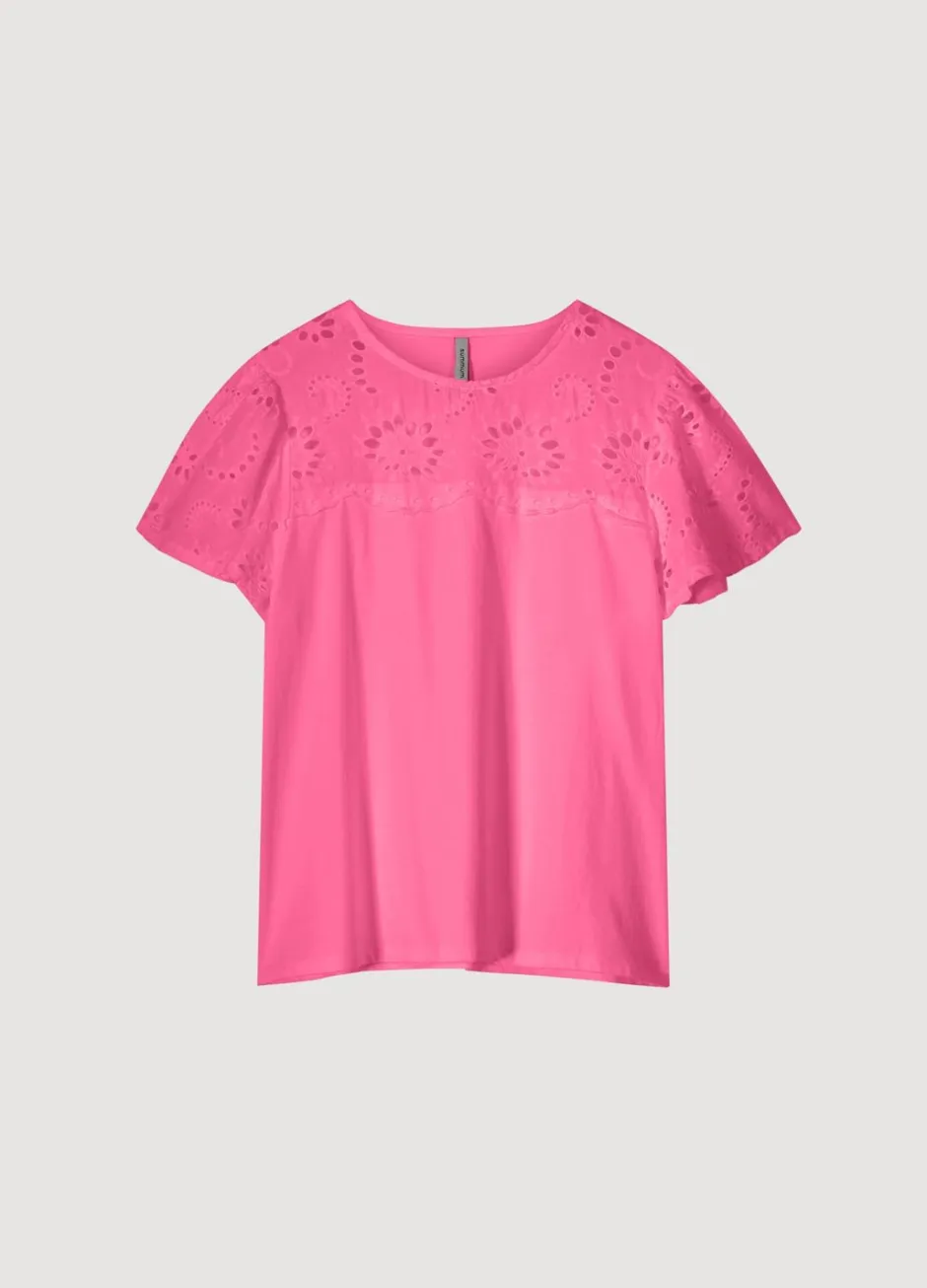 Vrouwen Summum Woman T-Shirt Broderie Anglaise