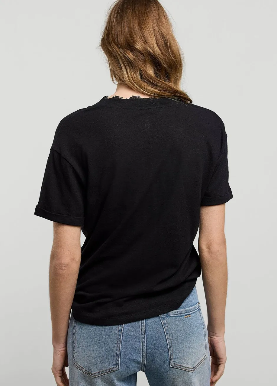 Vrouwen Summum Woman V-Hals Top Met Kant