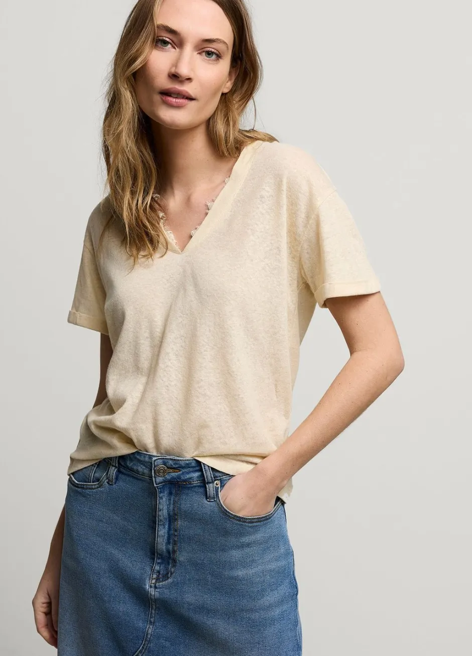 Vrouwen Summum Woman V-Hals Top Met Kant