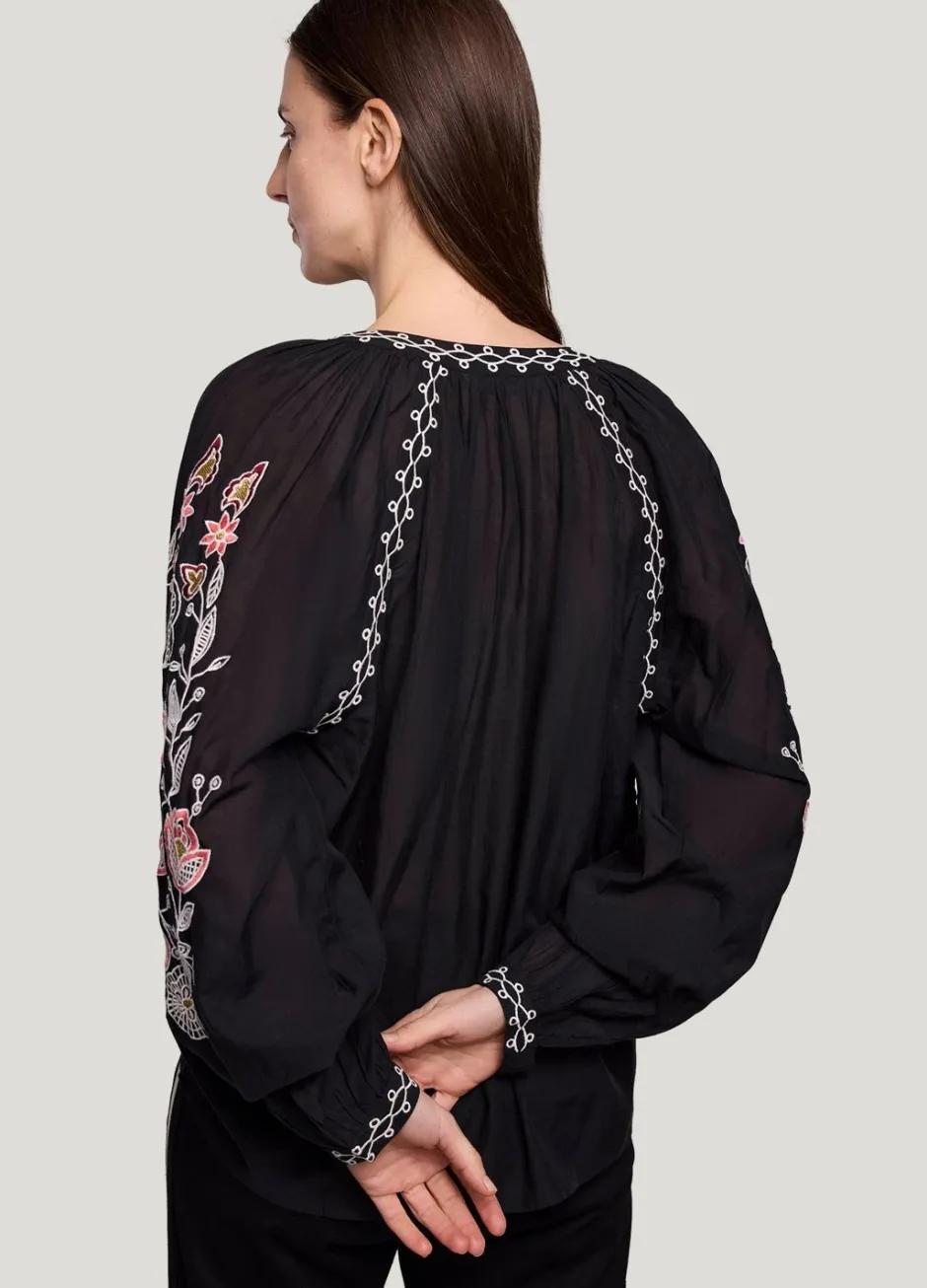 Vrouwen Summum Woman Voile Blouse Met Borduur