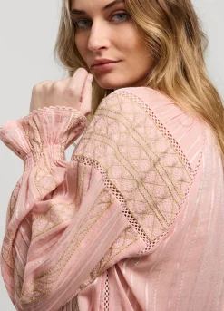 Vrouwen Summum Woman Voile Blouse Met Kant