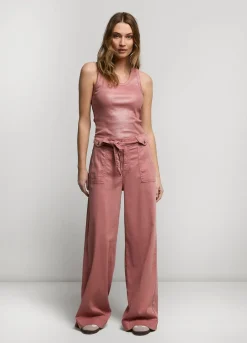 Vrouwen Summum Woman Wijde Broek Met Ceintuur