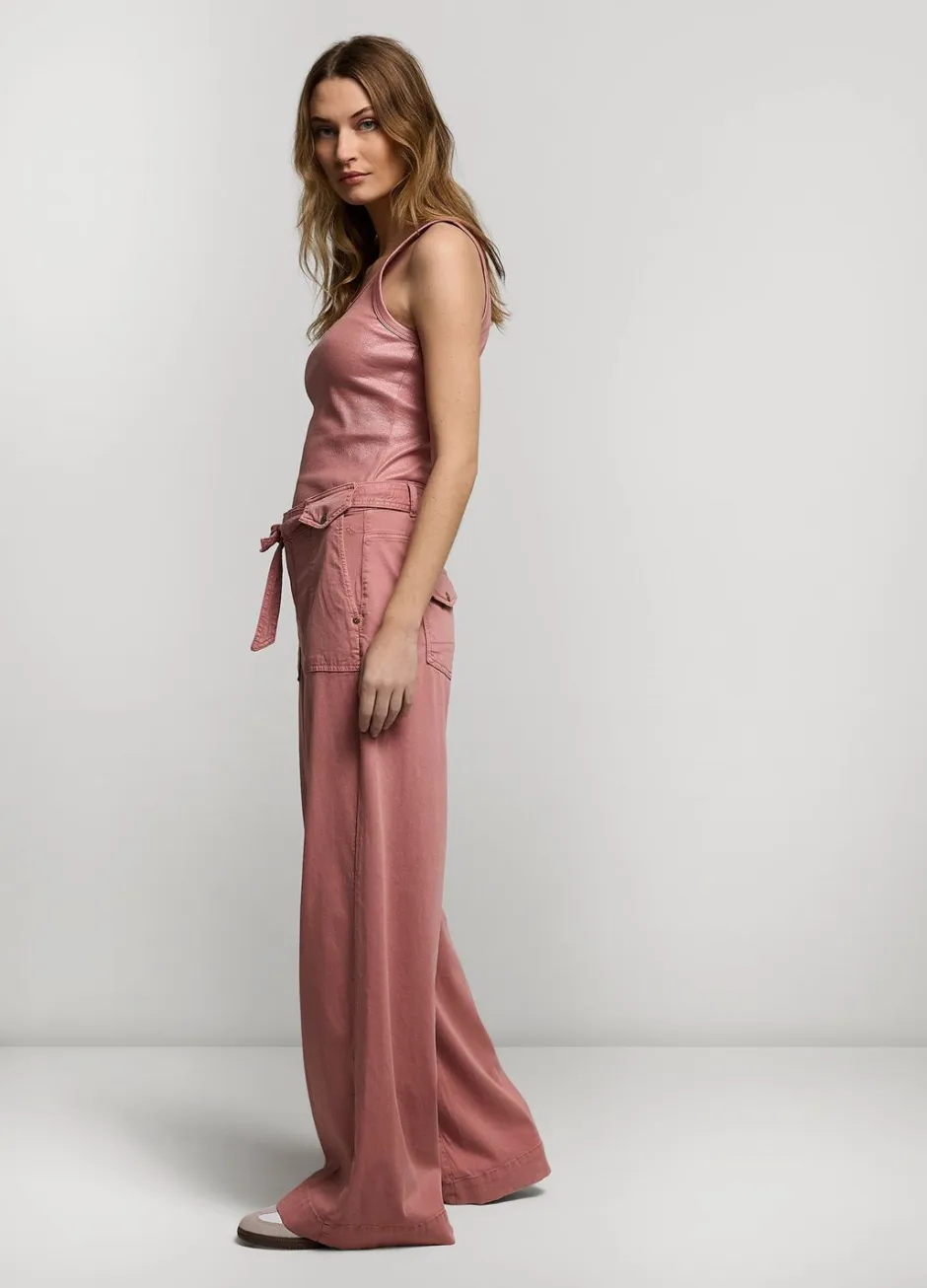 Vrouwen Summum Woman Wijde Broek Met Ceintuur